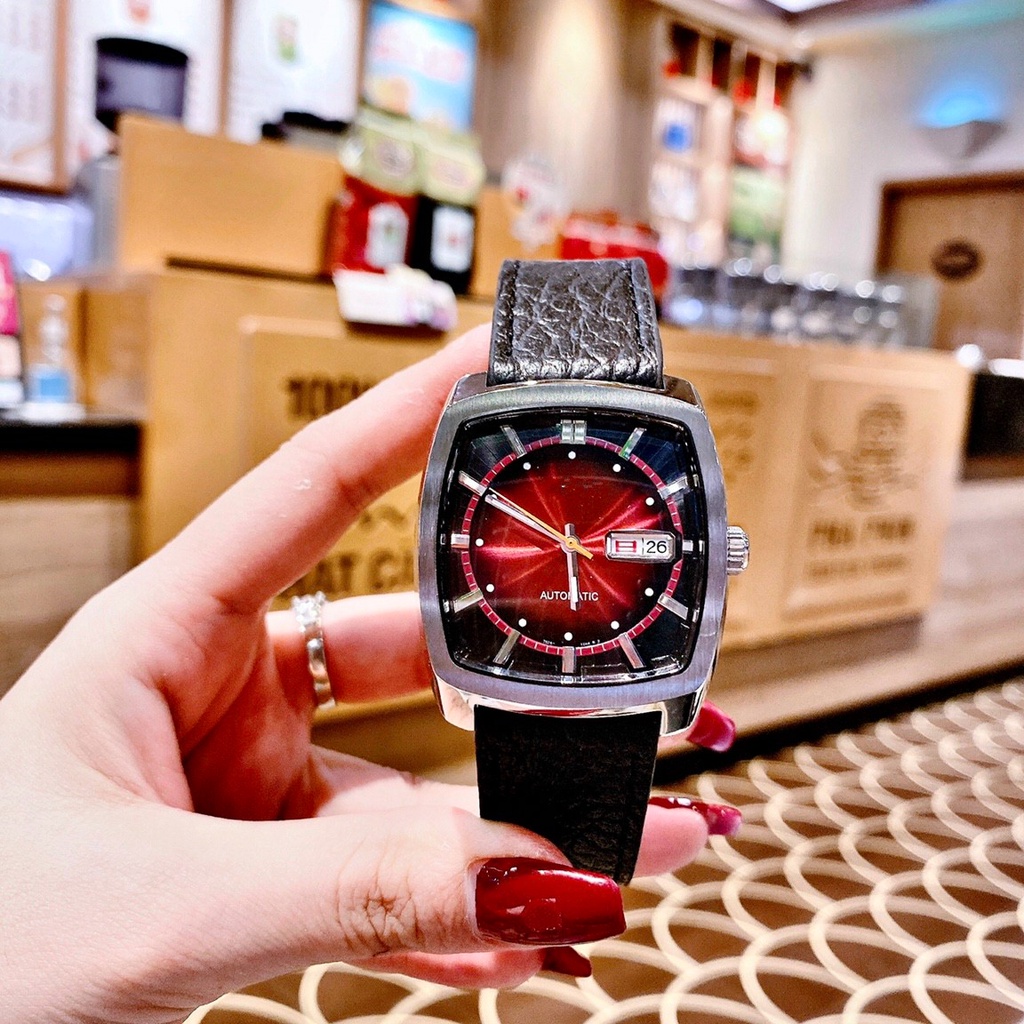 Đồng hồ nam máy cơ tự động - automatic seiko recaft snkp23 snkp25 snkp27 - dây da