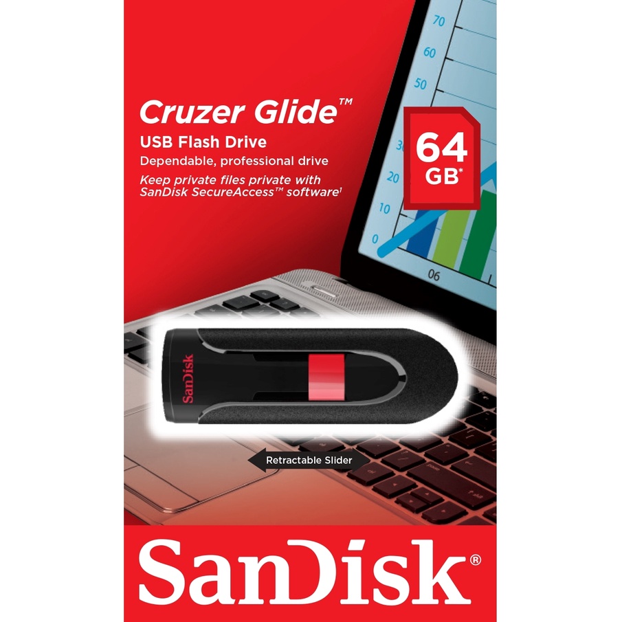 USB 3.0 Sandisk Cruzer Glider CZ600 64GB / 32GB bảo hành chính hãng 5 năm