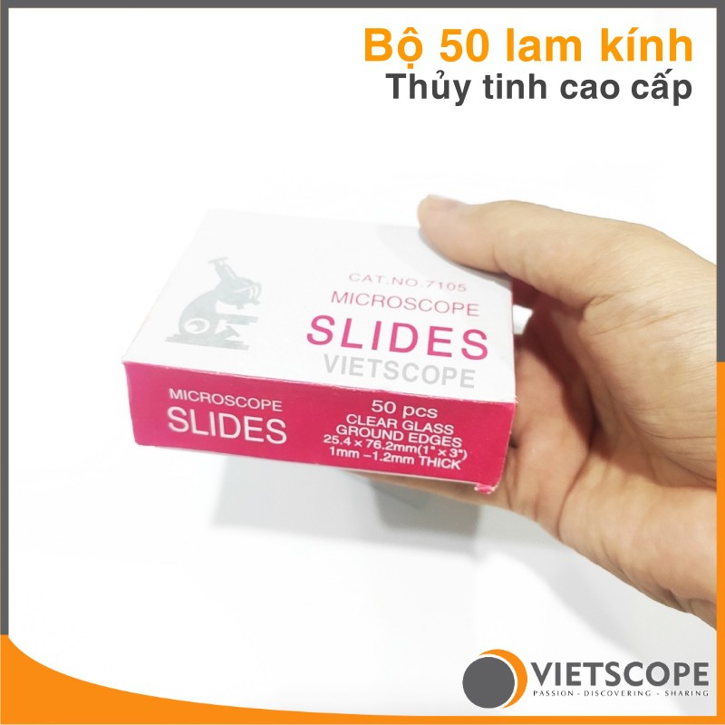 Combo 50 lam kính và 100 lamen thủy tinh dành cho kính hiển vi - Phụ kiện kính hiển vi chất lượng cao