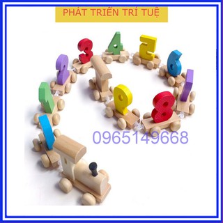 Đồ Chơi Đoàn Tàu Số Cho Bé (Đồ Chơi Giáo Dục Gỗ An Toàn)