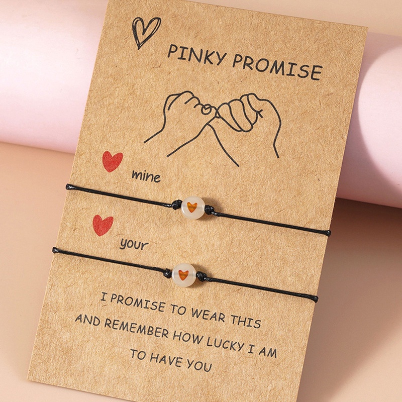 Vòng Tay Dây Rút Gắn Hạt Chữ Love May Mắn Phong Cách Âu Mỹ Cho Cặp Đôi