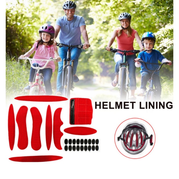 Bộ Miếng Đệm Xốp Lót Bảo Vệ Mũ Bảo Hiểm Xe Máy / Xe Đạp Điện