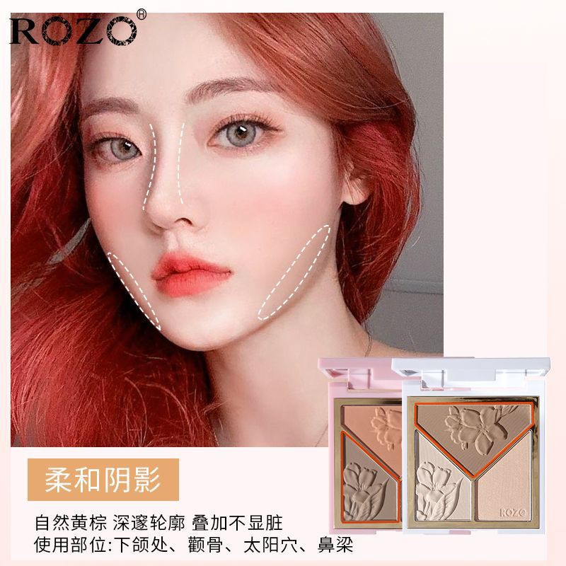 [Hàng mới về] Bảng phấn đánh khối 3 chiều ROZO trang điểm tự nhiên | BigBuy360 - bigbuy360.vn