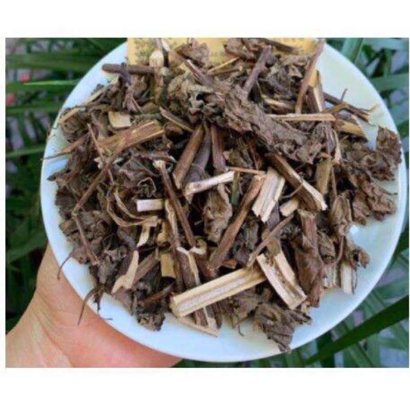 Cây hương nhu sấy khô xanh sạch thơm 500g thảo dược sạchVN