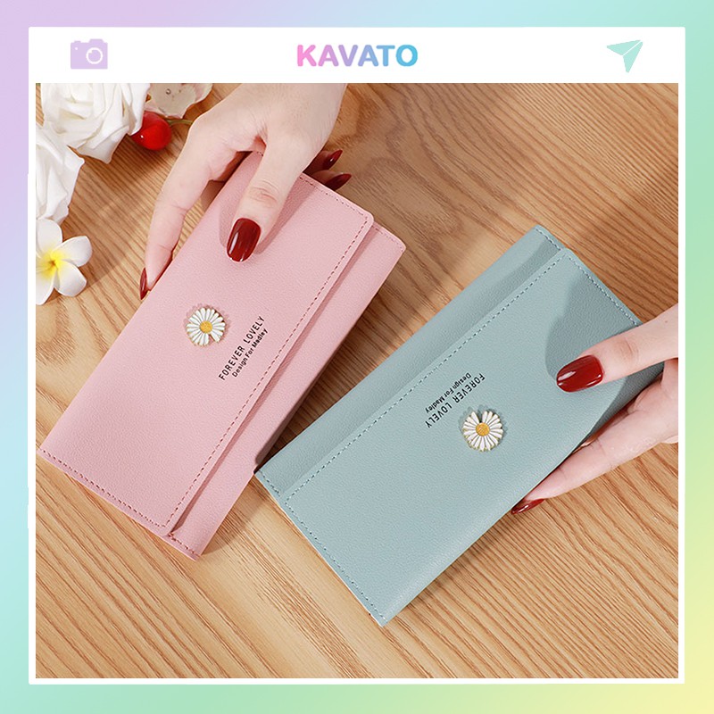 Ví nữ đẹp dáng dài cầm tay thời trang cao cấp nhiều ngăn đựng tiền KAVATO VD410