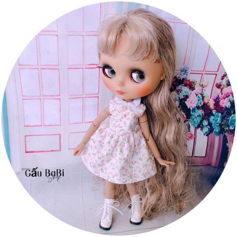 Đầm búp bê size 1/8, 1/6 bjd, baboliy, bru, ob11,ddf, babies, xinji, animator, 5inch