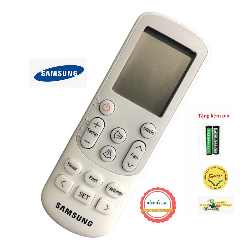 Điều khiển điều hòa SamSung SINGLE USER loại tốt chính hãng thay thế điều khiển chính hãng theo máy - tặng kèm pin