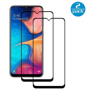 2 CÁI Kính Cường Lực Bảo Vệ Màn Hình Cho Samsung Galaxy A20 A205 Bảo hiểm đầy đủ Màng kính bảo vệ Miếng Dán Cường Lực