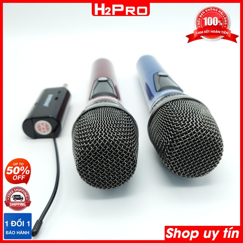 Micro không dây karaoke cao cấp Zansong V26 tiếng rõ sáng dễ dàng lắp đặt (tặng 2 chống lăn và 3 pin sạc 150K)