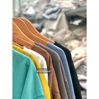 Áo Thun trơn 3158 basic chất tuyết nhung dày dặn