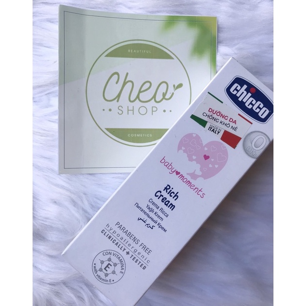 Kem dưỡng ẩm Omega và vitamin E Chicco 100ml