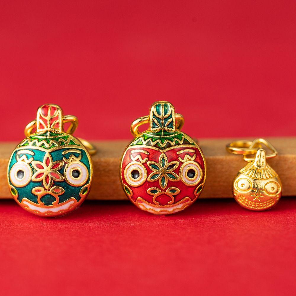 IVORY Vòng Tay Mặt Hình Quái Vật Nuốt Cát Phong Cách Vintage|Phụ Kiện Làm Vòng Cổ Thủ Công Màu Xanh Dương Độc Đáo