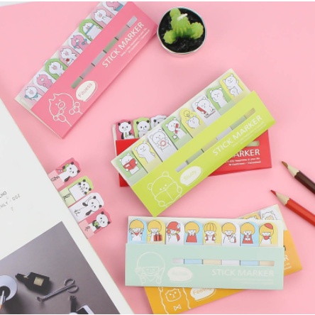 Set giấy ghi chú hình động vật hoạt hình dễ thương DIY - MyNa Mart