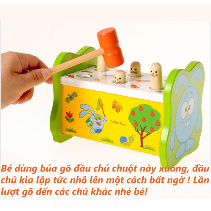 đồ chơi giá rẻ Đập Chuột Kết Hợp Đánh Đàn 2in1 - Trò Chơi Vận Động - Phản xạ Nhanh Mắt Nhanh TAY -  Đồ chơi Trí Tuệ Ch