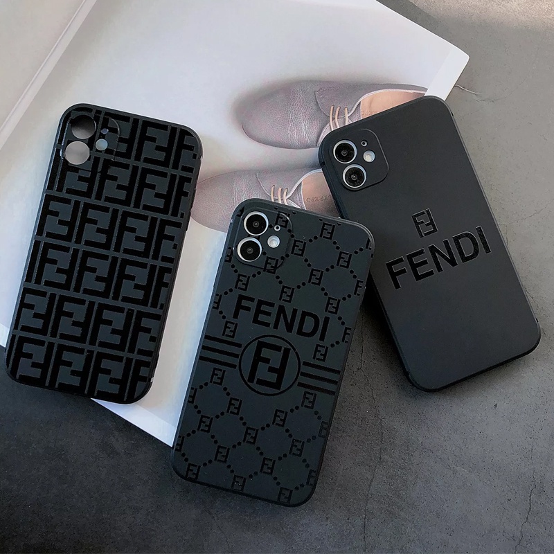 Ốp lưng iphone hình họa tiết Fen.dy cạnh vuông bảo vệ camera cho ip 7plus/8plus/x/xs/xsmax/11/12/13/pro/promax