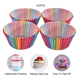 Bộ 100 Cốc Giấy Làm Bánh Cupcake