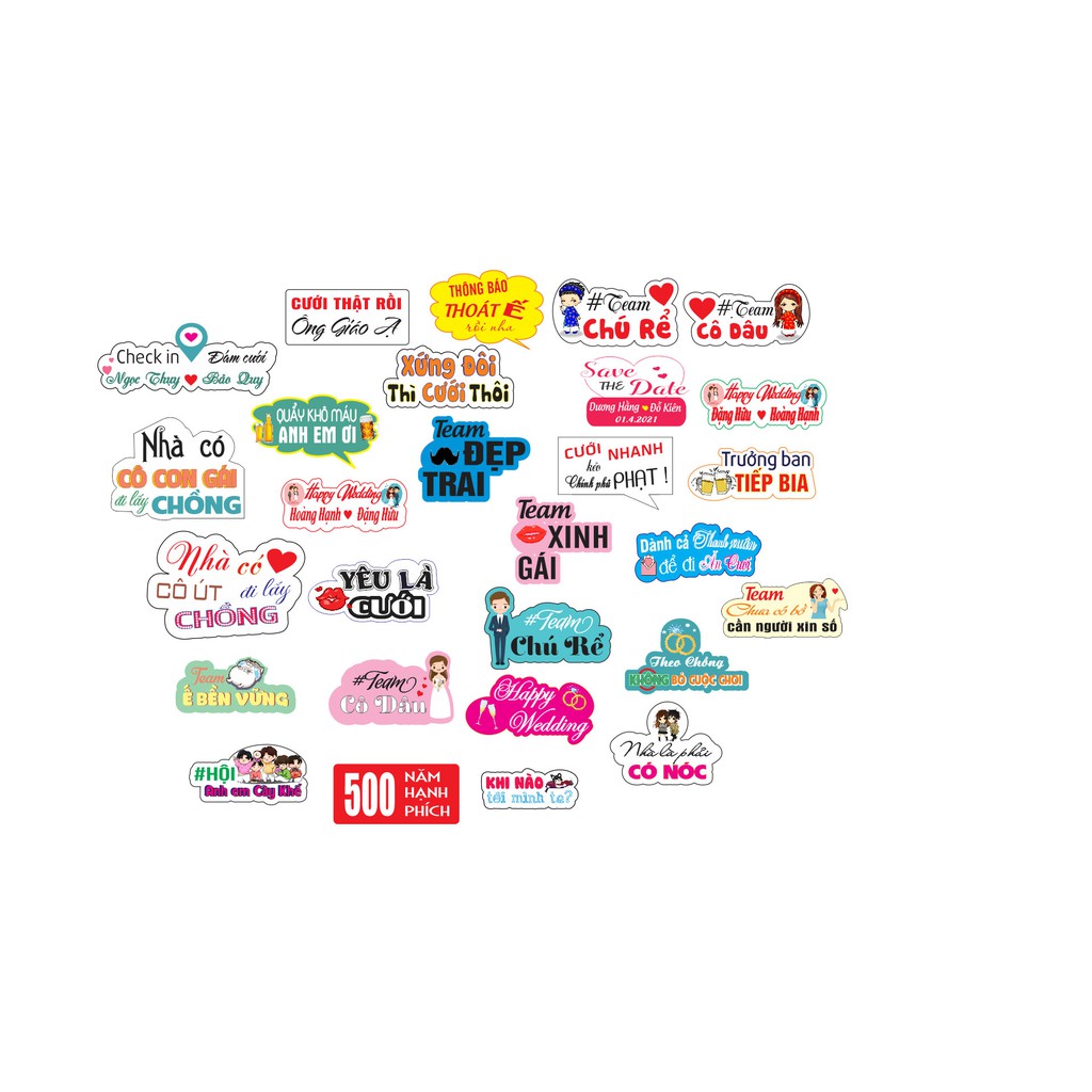 combo 5 hastag kỉ yếu