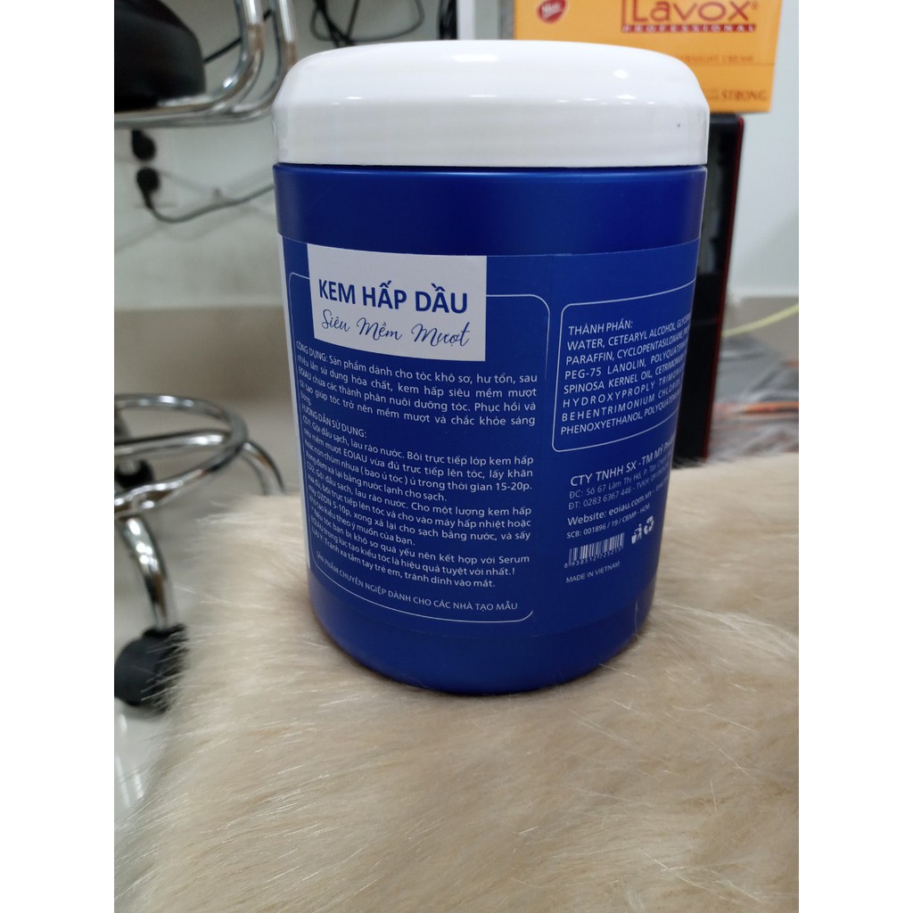 Kem hấp dầu siêu mềm mượt EOIAU 1000ml  chuyên dụng cho tóc khô xơ, hư tổn ,cung cấp dưỡng chất, giúp tóc mềm