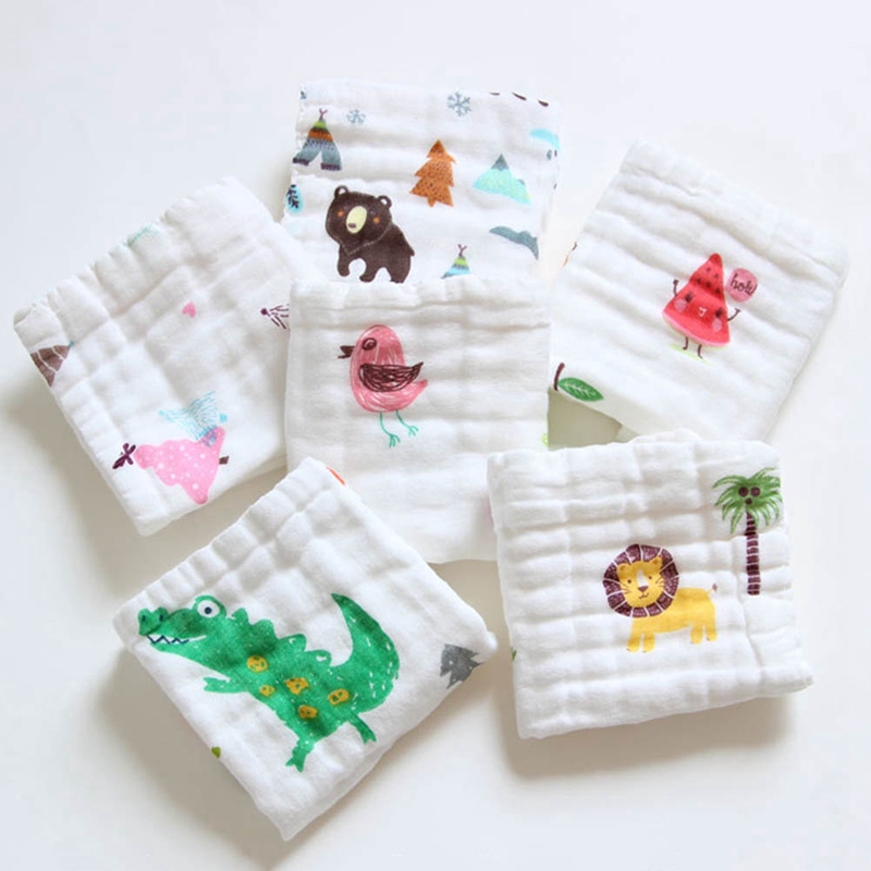 Khăn Lau Vải Cotton Mềm Mại Cho Bé