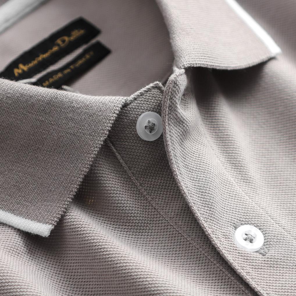 Áo POLO nam Massimo Dutti cổ viền sọc hàng xuất xịn cotton mềm mịn