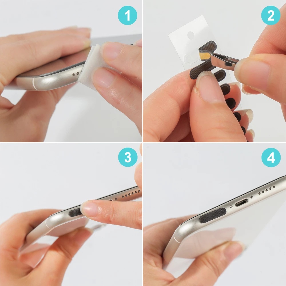 Miếng Dán Lỗ Cắm Tai Nghe / Kèn Thông Dụng Chống Bụi Bằng Lưới