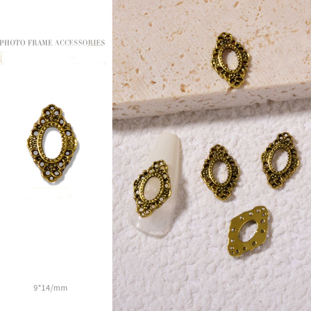 [Hàng mới về] Phụ kiện trang trí móng tay 3D bằng hợp kim sành điệu DIY