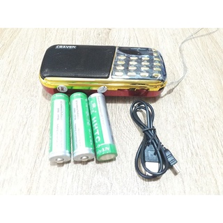 [Free ship] Loa Craven - CR-853 (Kèm 3 pin + Thẻ 8G + Dây sạc)