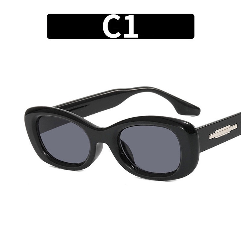 (KIQI-FASHION) COD Kính Mát Chống Tia UV400 Hình Oval Thời Trang Dành Cho Nữ