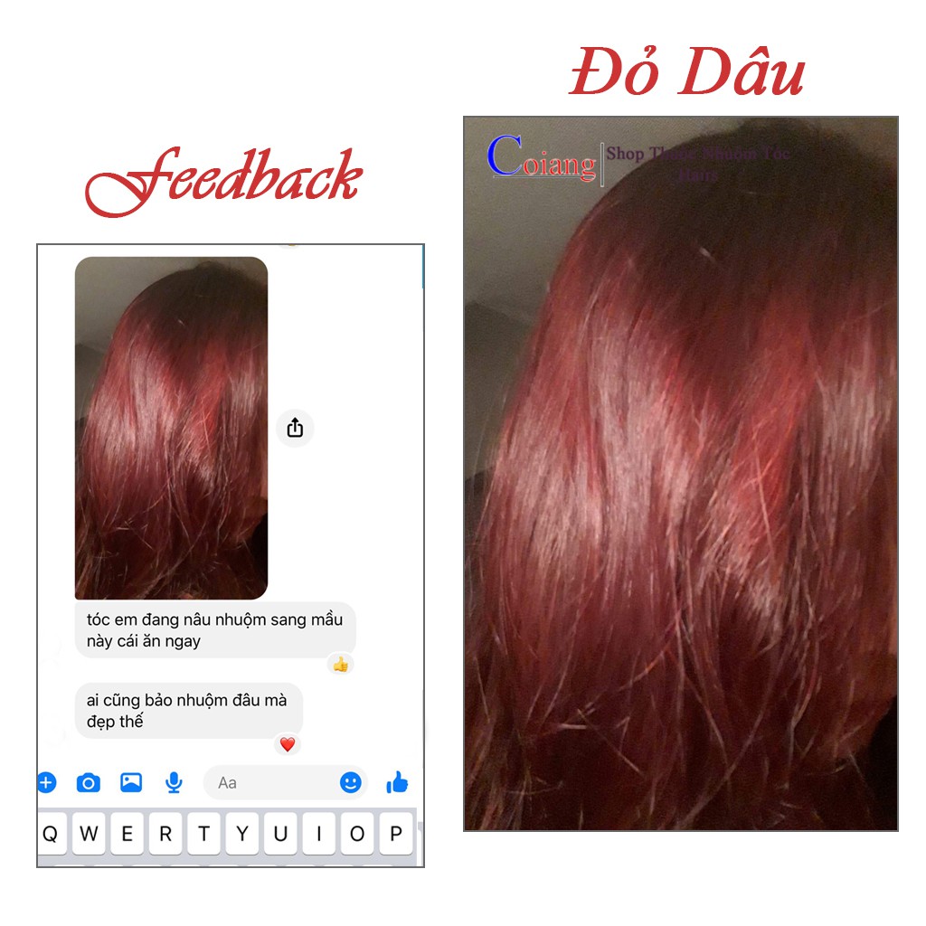 Thuốc nhuộm tóc màu ĐỎ DÂU - STRAWBERRY không cần thuốc tẩy tóc Chenglovehairs, Chenglovehair