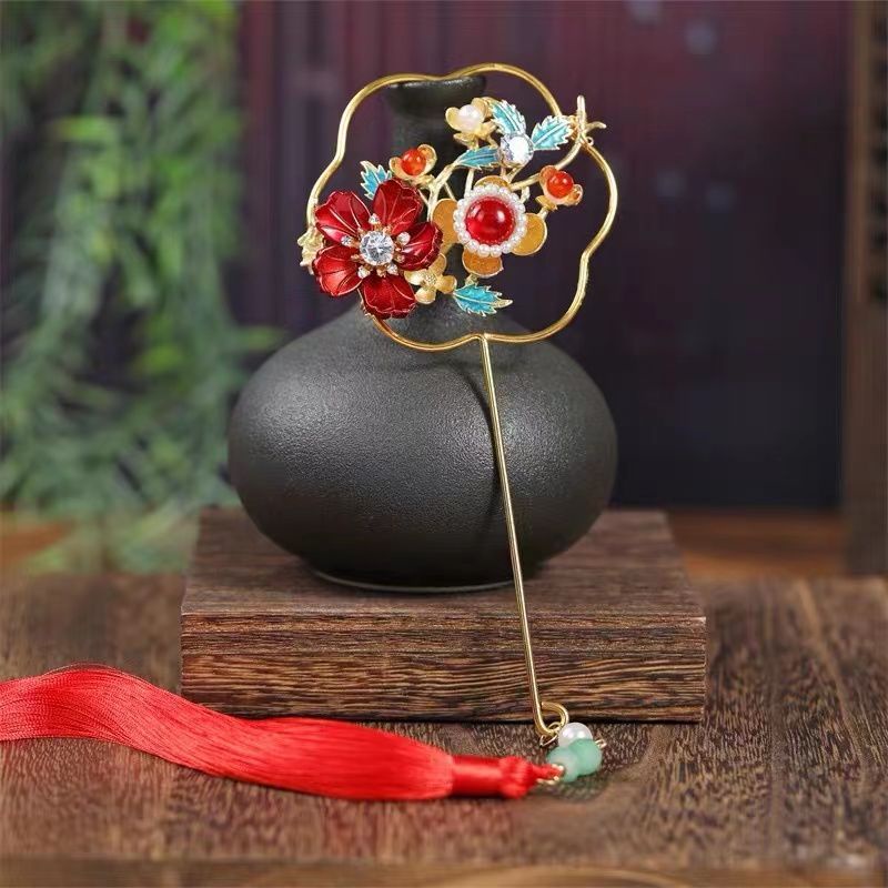 Trâm Cài Tóc Đính Tua Rua Phong Cách Hanfu Cổ Điển Sang Trọng