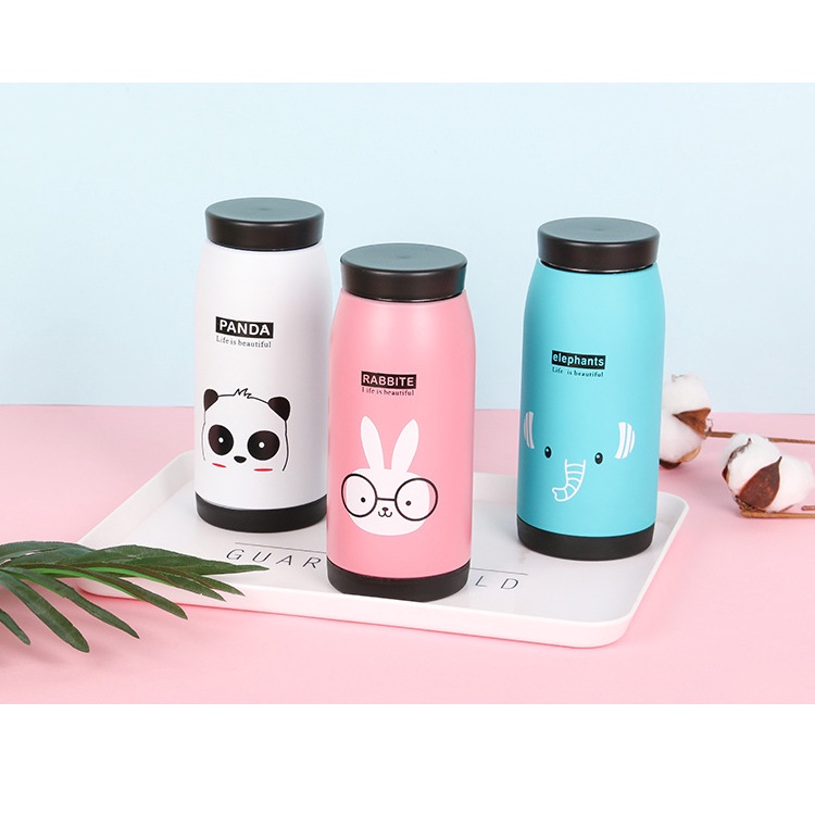 Bình Nước Giữ Nhiệt Cute dễ thương Voi/Gấu/Thỏ ( Chọn mẫu ) - Bình giữ nhiệt inox