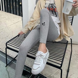 Quần legging tăm thêu micky