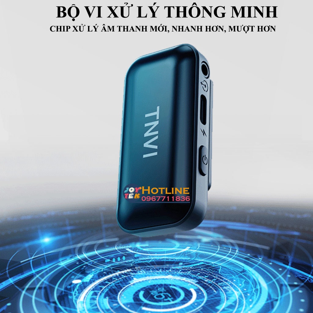 [Mã 1111ELSALE0 giảm 5% đơn 300k] Micro livestream TNVI V3 - mic livestream kẹp áo không dây cho điện thoại máy ảnh