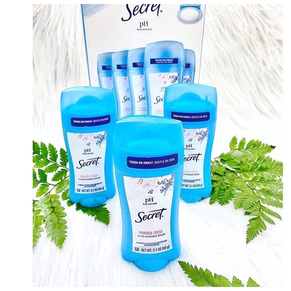 Sáp Khử Mùi Secret pH Balance - Powder Fresh, 59g