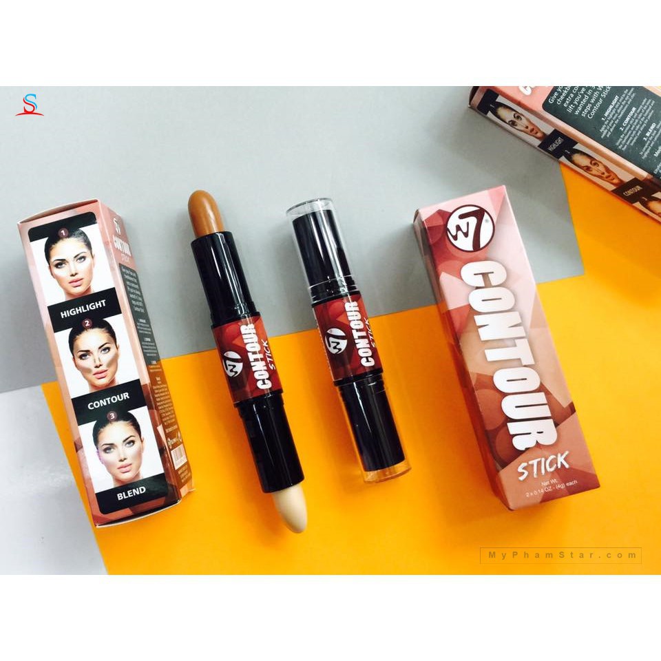 [CHÍNH HÃNG 100%]Tạo Khối Đa Năng W7 Contour Stick Dạng Thỏi - 4g/1 thỏi - Nước Anh