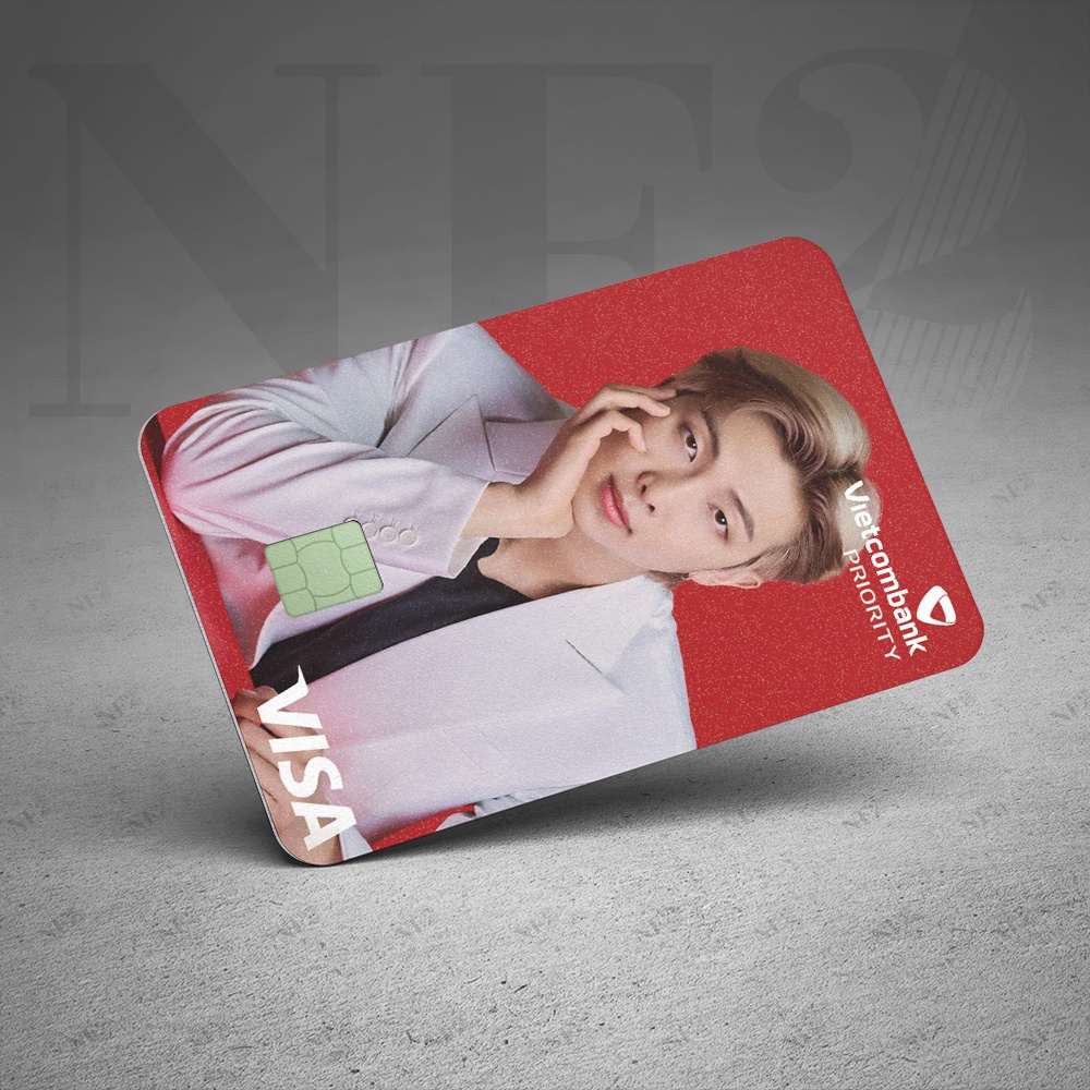 BTS x PLD - Decal Sticker Thẻ ATM  Miếng Dán Trang Trí NF2 Cards