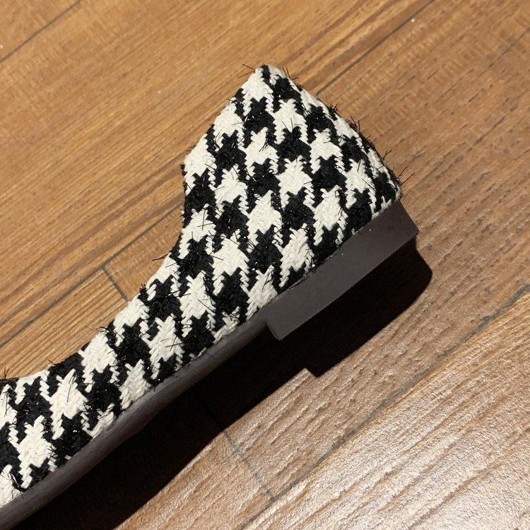 Giày Búp Bê Họa Tiết Ca Rô Xinh Xắn Dành Cho Nữ | BigBuy360 - bigbuy360.vn