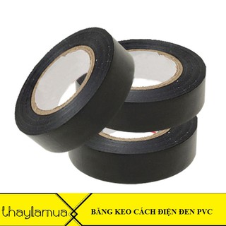 Combo 5 cuộn băng dính cách điện chuyên dụng PVC màu đen
