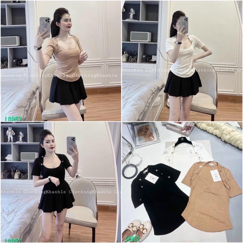 💋FREESHIP💋Áo thun zip khuy đính cúc cực đẹp.Uy Tín kèm ảnh thật NÉT LUÔN