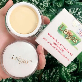 Kem ngừa mụn và trắng da chống nắng Leiyas