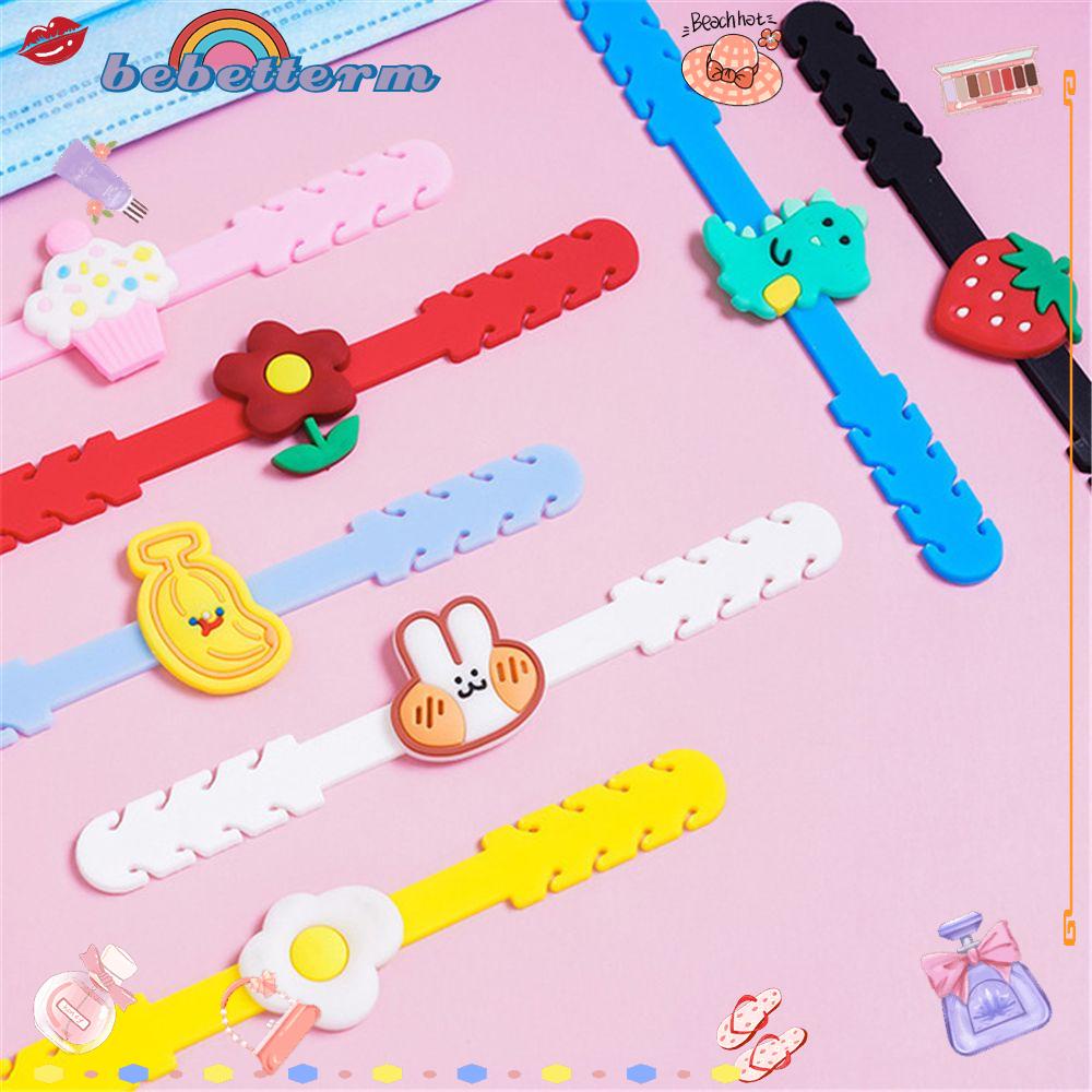 [Hàng mới về] Dây đeo khẩu trang bảo vệ giảm đau tai chống mệt mỏi kiểu hoạt hình dễ thương điều chỉnh được cho trẻ em