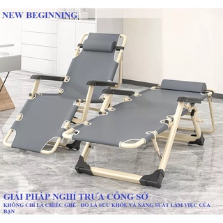 Ghế xếp, khung sắt, ngủ trưa gấp gọn tiện lợi New Beginning.Folding recliner home and office.