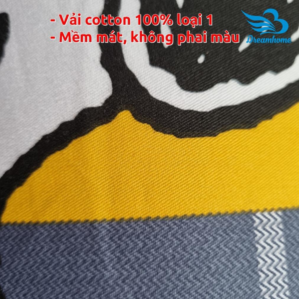 Vỏ Gối Ôm ELLISHA Cotton 100% Dài 100cm Kéo Khóa, Áo Gối Ôm Nhiều Màu Hàng Cao Cấp