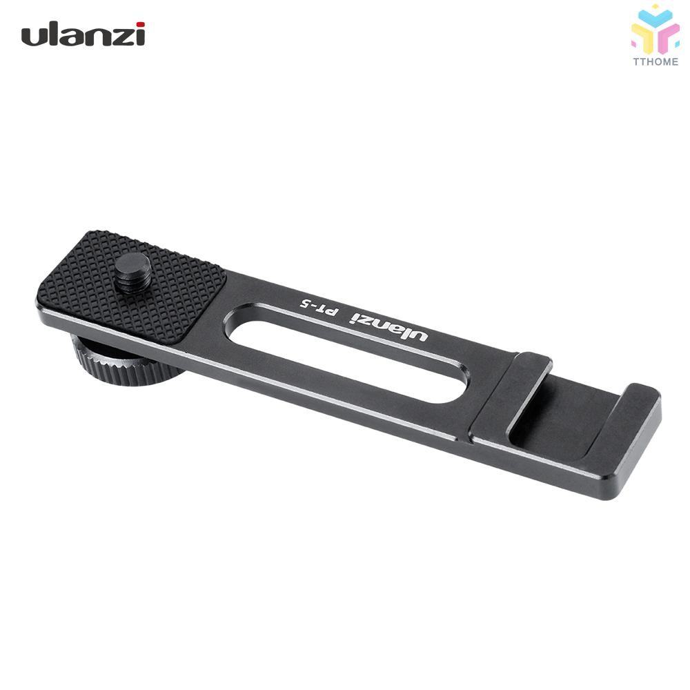Thanh mở rộng chân đế gắn micro Ulanzi PT-5 Vlogging kèm ốc vít Cold Shoe 1/4 Inch cho Sony A6000