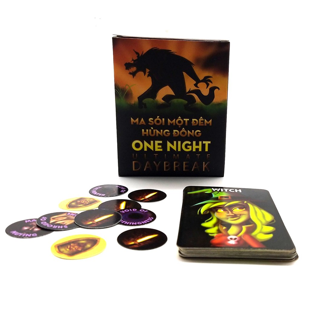 Ma Sói One Night Day Break Việt Hóa- Boardgame Cao Cấp