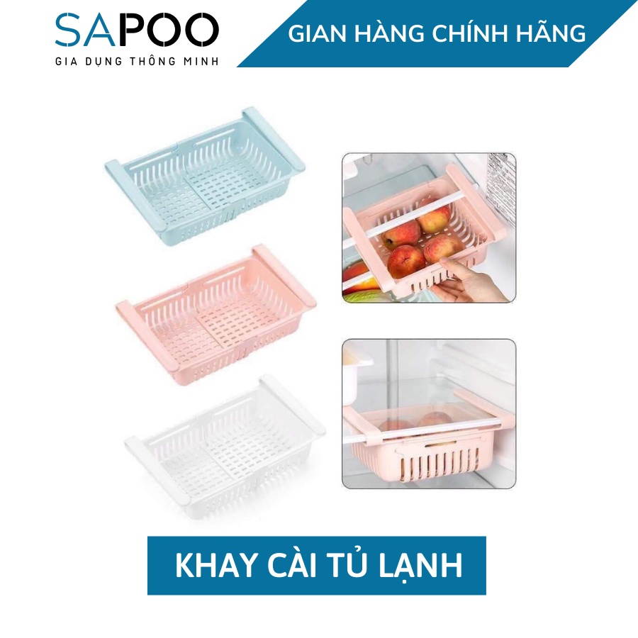 Rổ đựng đồ cài tủ lạnh - Khay đựng đồ tủ lạnh thông minh tiết kiệm không gian tiện lợi dễ sử dụng - Gia Dụng SAPOO