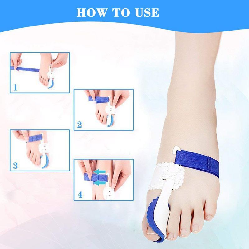 Bunion Corrector and Bunion Relief Kit - Cure Pain in Big Toe Joint,Tailors Bunion, Hallux Valgus,Hammer Toe, Toe Separators Spacers Straighteners Splint Aid Surgery Treatment