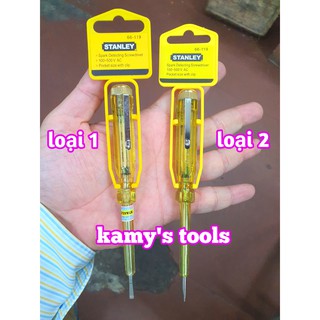 Bút thử điện stanley 66-119 loại 1 và loại 2, tua vít thử điện, tô vít thử điện