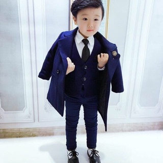 Bộ vest dạ, gile kèm cavat