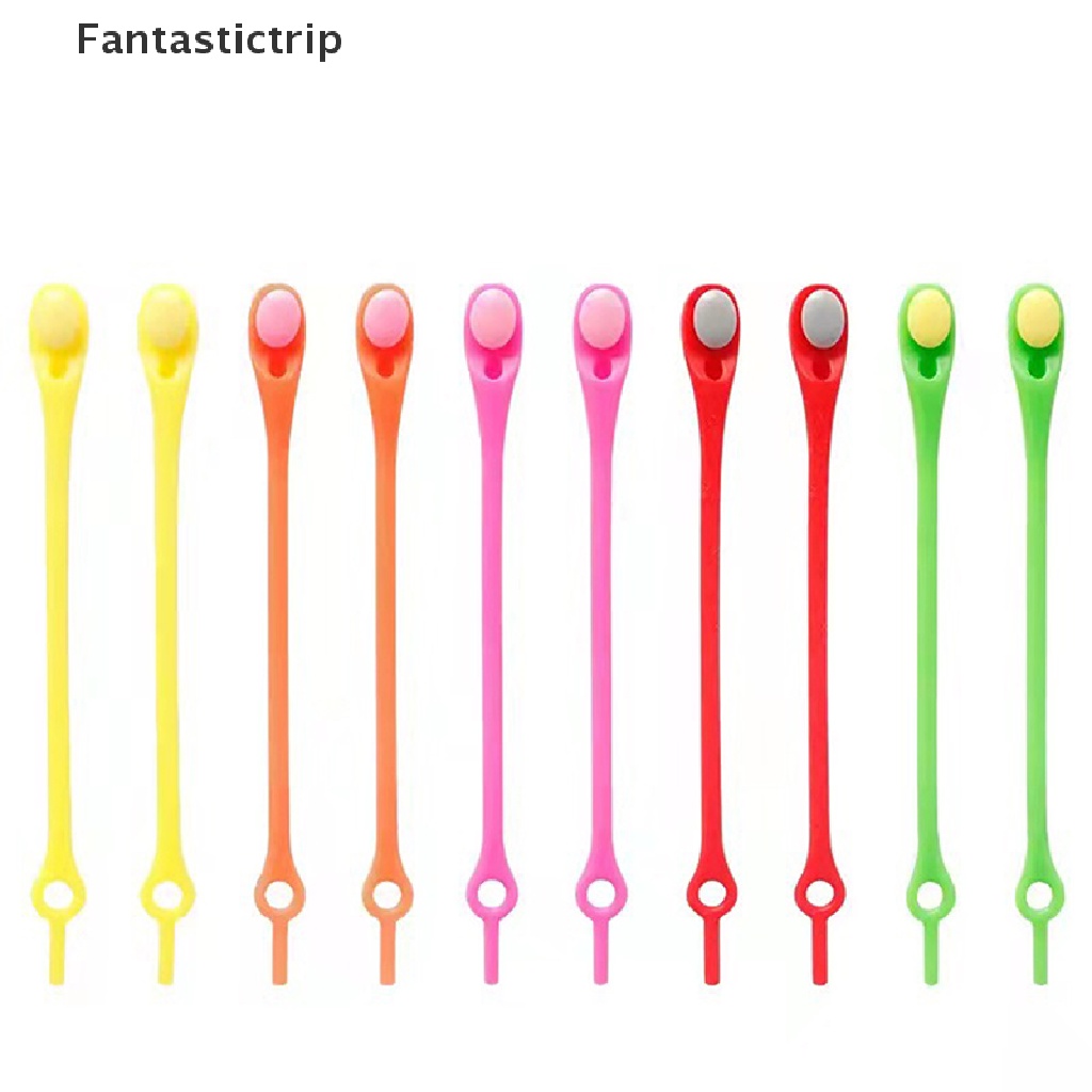 Set 12 dây giày silicone co giãn không cần thắt lại tiện lợi